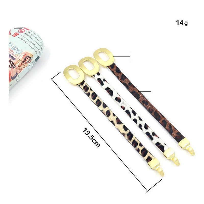 Hoop Animal Printed Leather Bracelet B2913