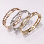 Roman Numerals Stainless Steel Bracelet B2916