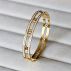 Roman Numerals Stainless Steel Bracelet B2916