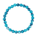 Blue White Rain Color Stone Stretch Bracelet B2927-6MM