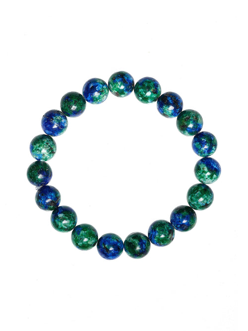 Blue Green Granite Stone Stretch Bracelet B2929-Blue Green Granite - 10MM