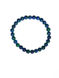 Blue Green Granite Stone Stretch Bracelet B2929-Blue Green Granite - 6MM