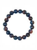 Blue Orange Granite Stone Stretch Bracelet B2930-Blue Orange Granite - 10MM
