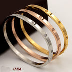 Rhinestone Stainless Steel Bracelet B2944