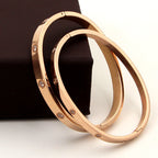 Rhinestone Stainless Steel Bracelet B2944