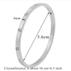 Rhinestone Stainless Steel Bracelet B2944