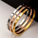 Rhinestone Stainless Steel Bracelet B2944