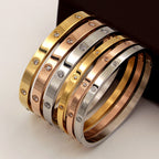 Rhinestone Stainless Steel Bracelet B2944