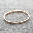 Rhinestone Stainless Steel Bracelet B2988