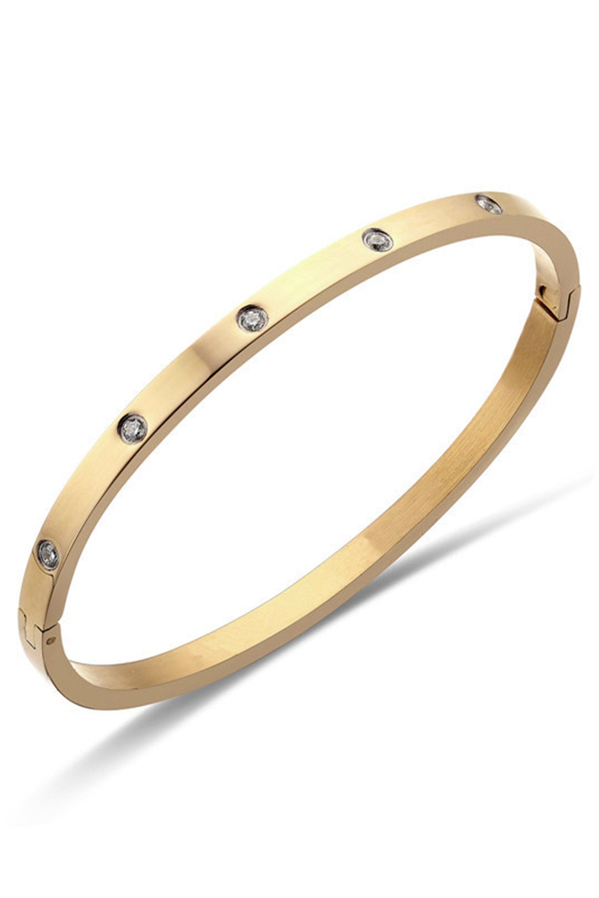 Rhinestone Stainless Steel Bracelet B2988