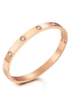 Rhinestone Stainless Steel Bracelet B3003