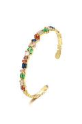 Zircon Copper Cuff Bracelet B3007