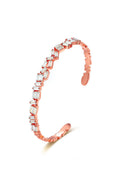 Zircon Copper Cuff Bracelet B3007