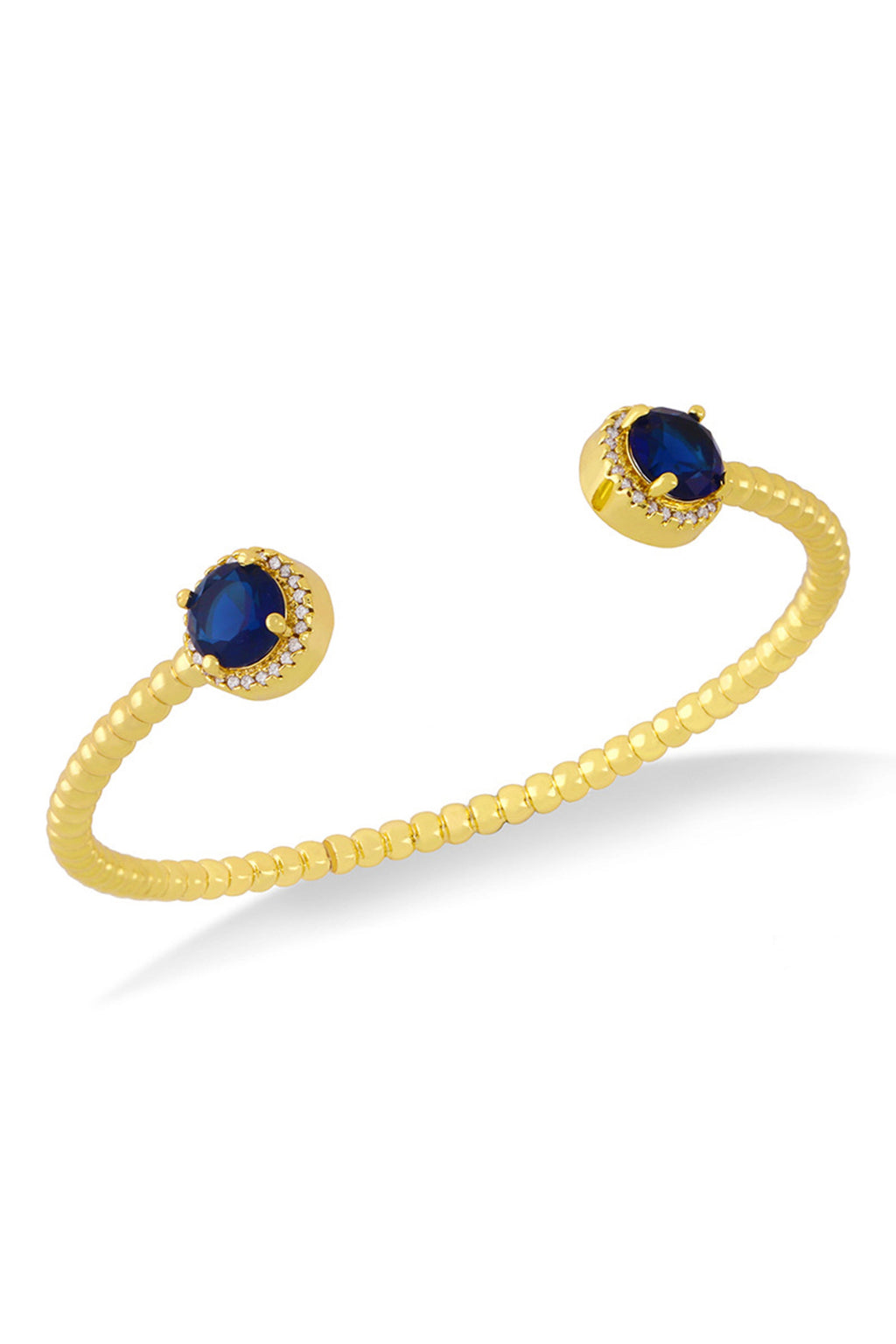 Zircon Copper Cuff Bracelet B3030