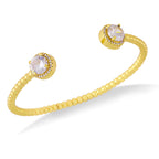 Zircon Copper Cuff Bracelet B3030