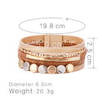 Alloy Leatherette Magnetic Bracelet B3047 - view 8