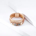 Alloy Leatherette Magnetic Bracelet B3047 - view 2