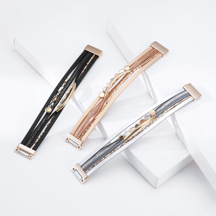 Alloy Leatherette Magnetic Bracelet B3047 - view 6