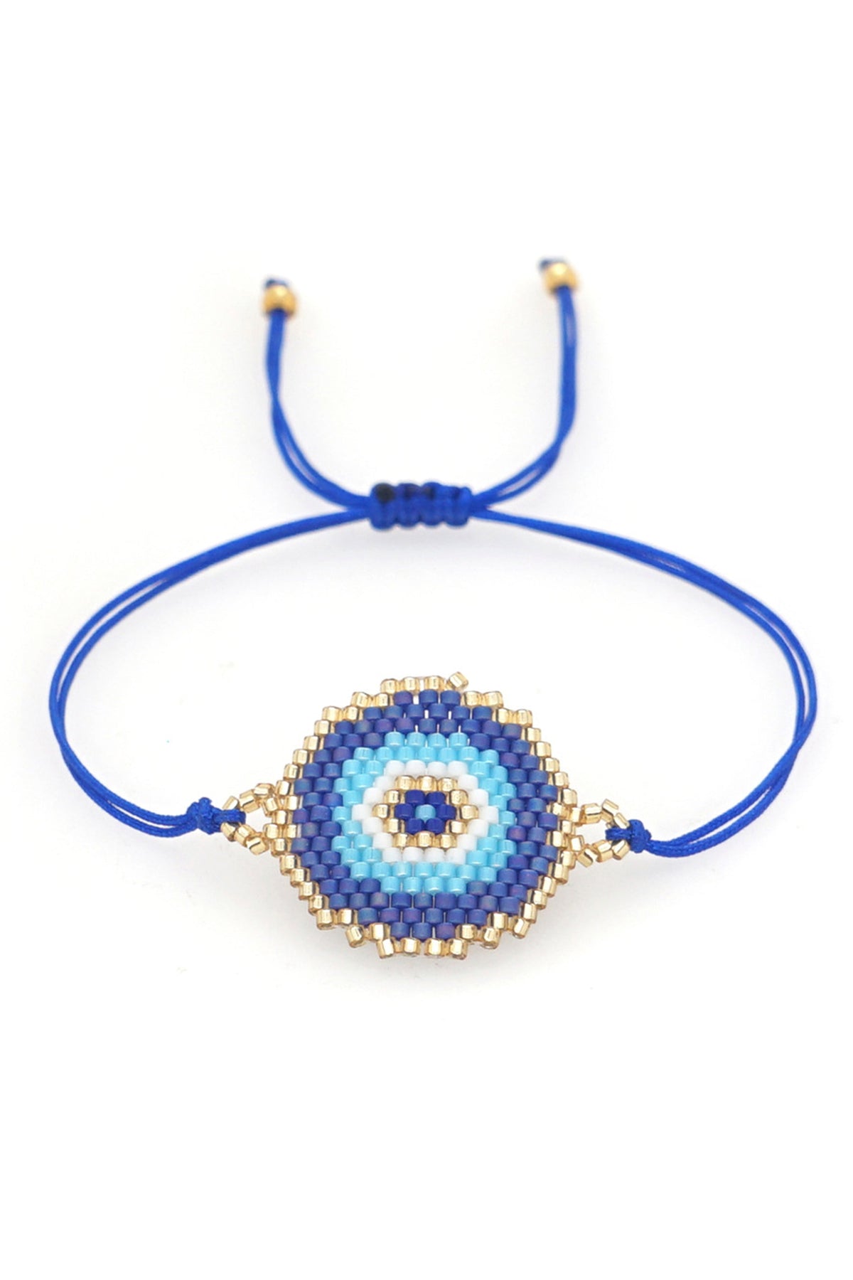 Evil Eye Seed Beads Braided Bracelets B3059