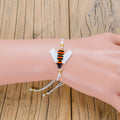 Bee Beaded Macramé Bracelet B3060