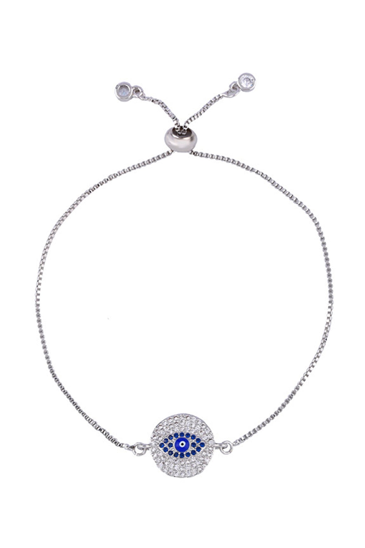 Evil Eye Zircon Chain Bracelets B3138
