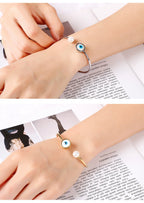 Evil Eye Stainless Steel Cuff B3142