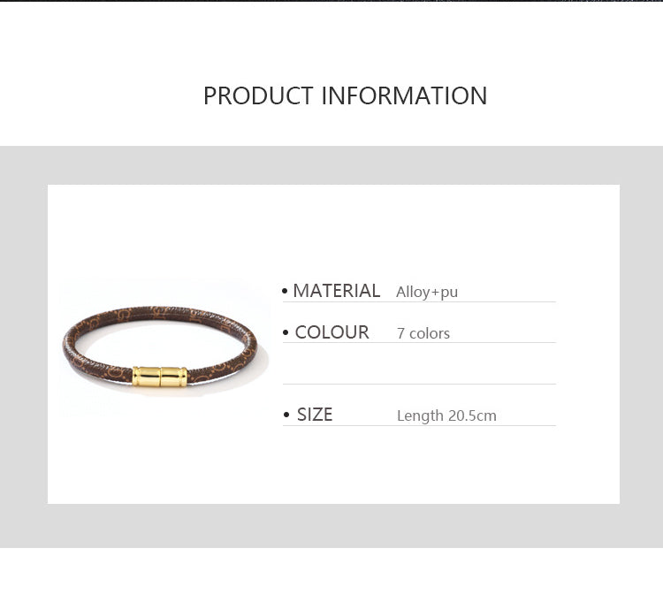 Pu Leather Magneti Bracelet B3208