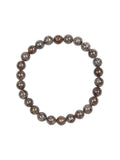 Red Snowflake Stone Stretch Men Bracelet B3233-Red-Snowflake - 8MM