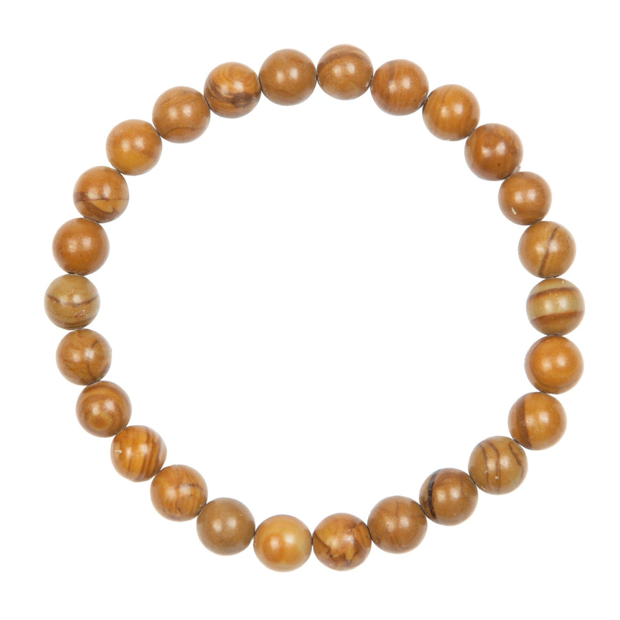 Woodenline Jasper Stone Stretch Men Bracelet B3239-Woodenline-Jasper
