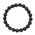 Composed Onyx Stone Stretch Men's Bracelet B3241-Composed Onyx - 10MM
