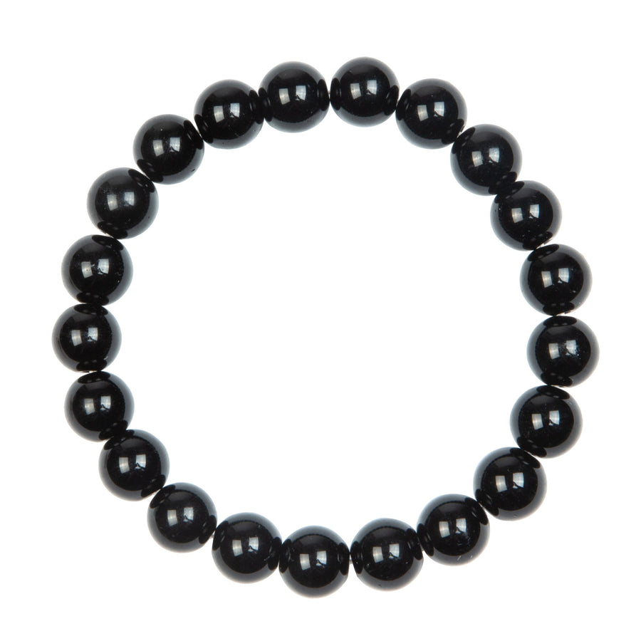 Composed Onyx Stone Stretch Men's Bracelet B3241-Composed Onyx