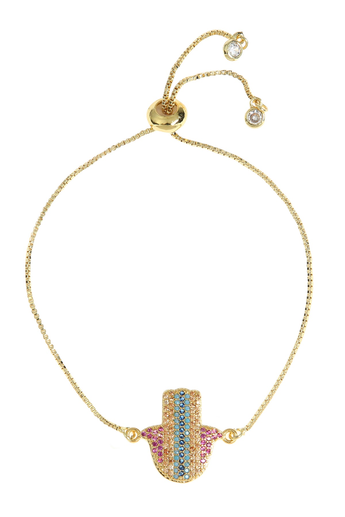 Fatima Zircon Chain Bracelet B3290