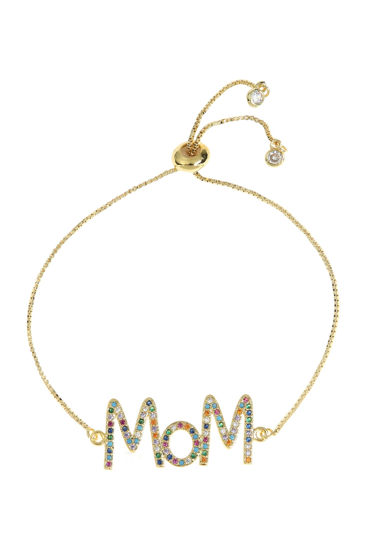 Mom Zircon Chain Bracelets B3291