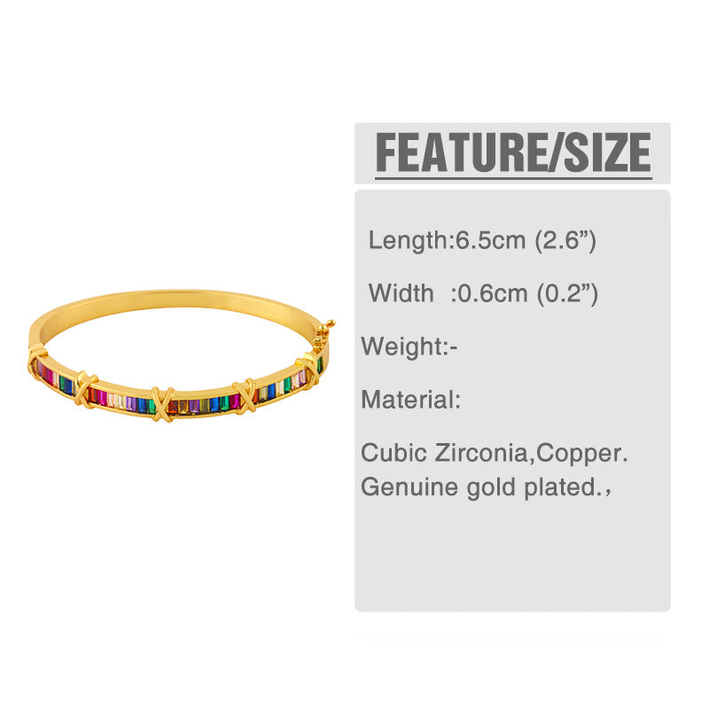 Zircon Copper Bracelet B3323
