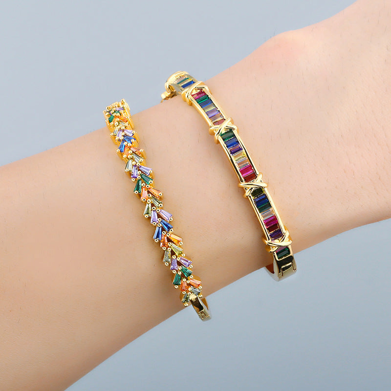 Zircon Copper Bracelet B3323