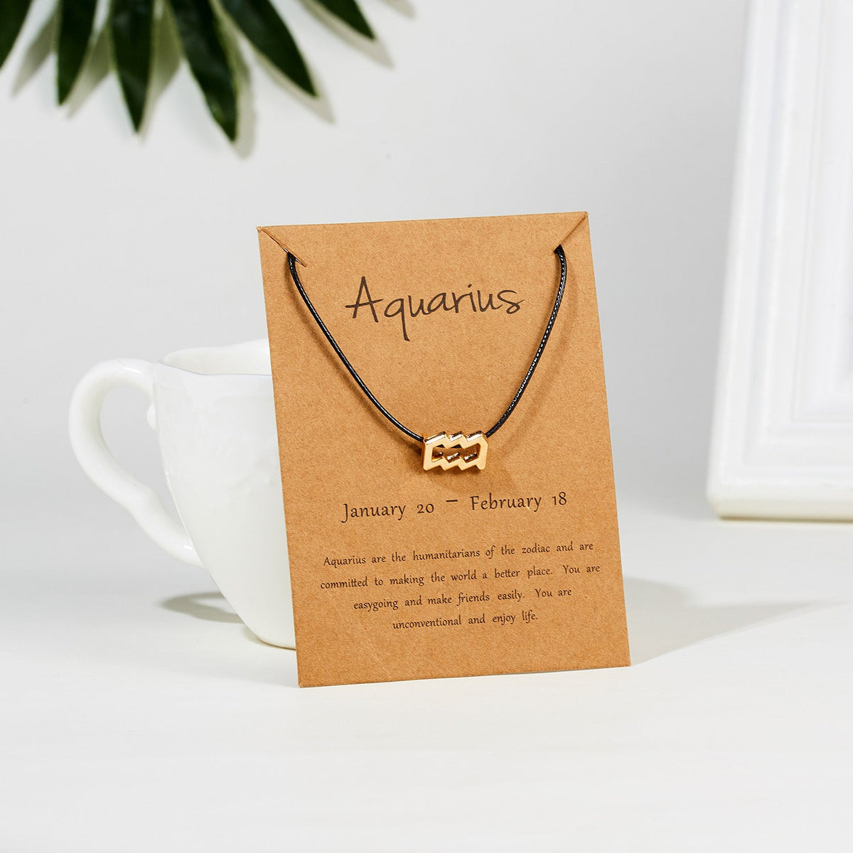 Aquarius Pendant Necklace B3333 – view 2