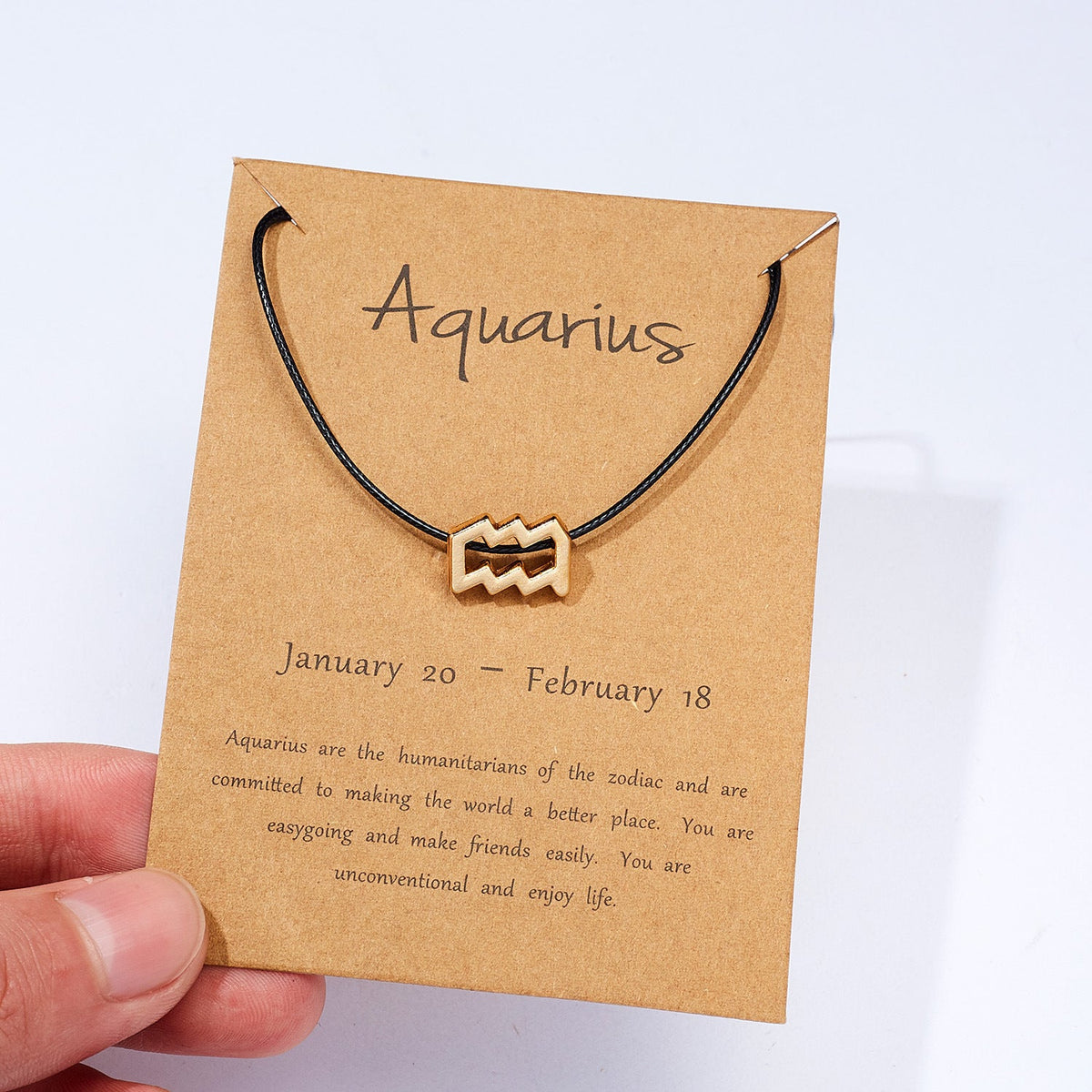 Aquarius Pendant Necklace B3333 – view 3