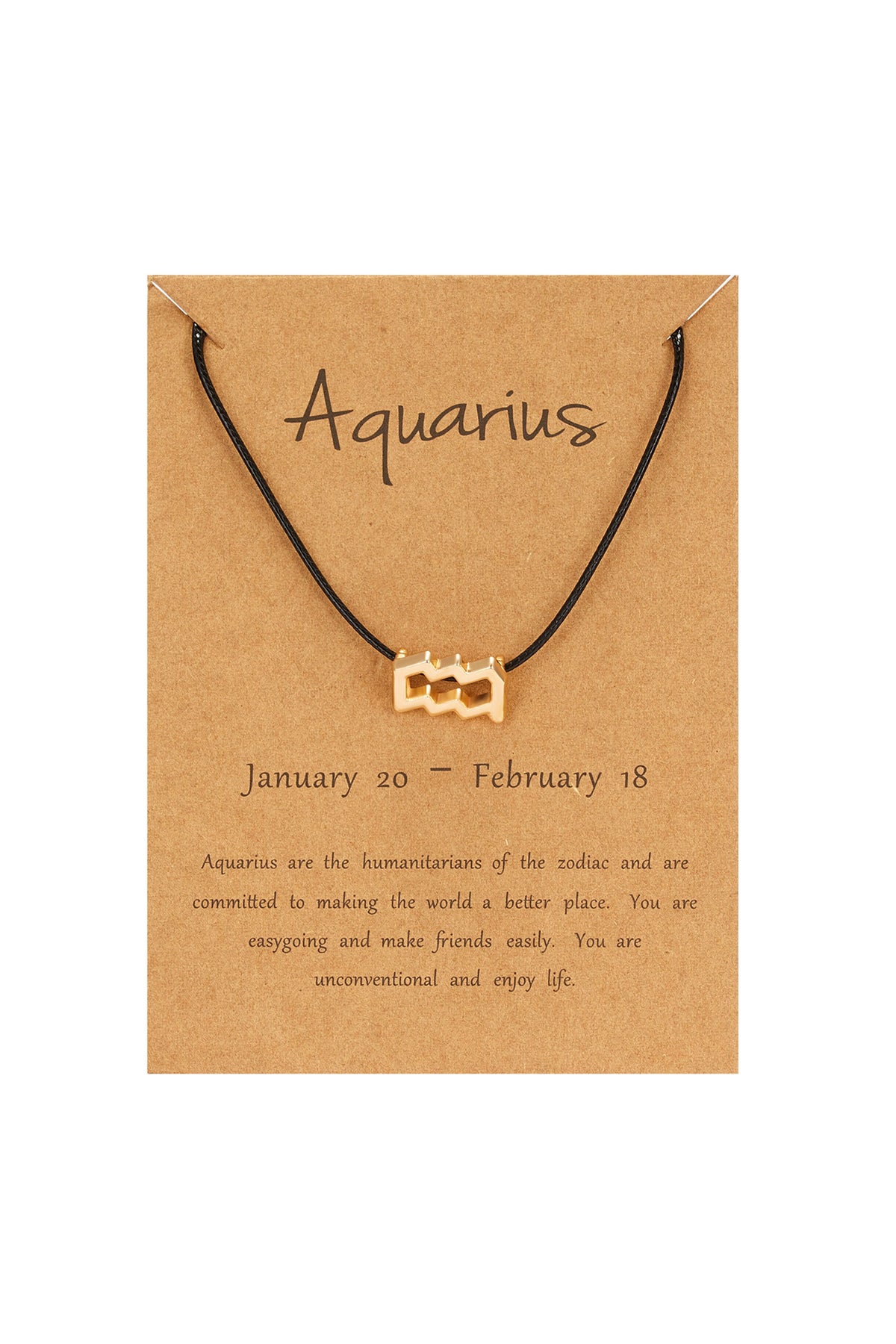 Aquarius Pendant Necklace B3333 – view 6