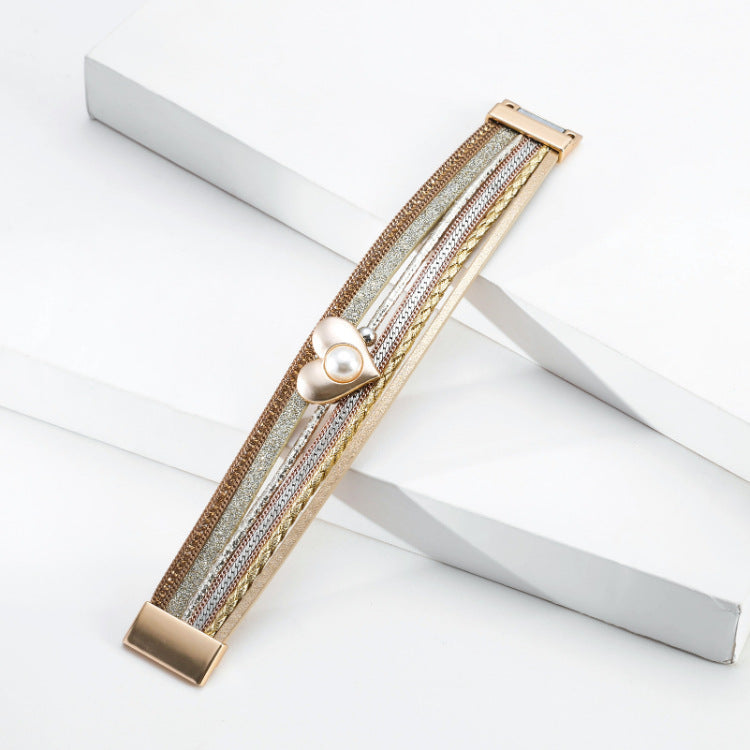 Heart Alloy Magnetic Bracelet B3344 - view 3
