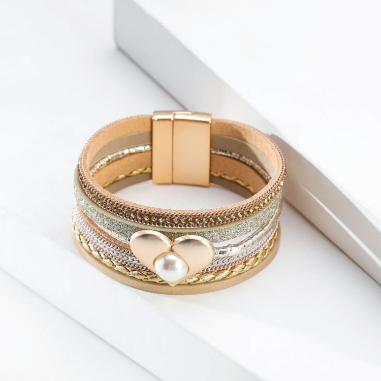 Heart Alloy Magnetic Bracelet B3344 - view 4