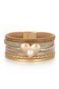 Heart Alloy Magnetic Bracelet B3344