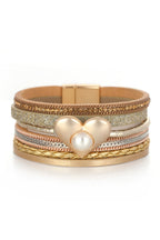 Heart Alloy Magnetic Bracelet B3344