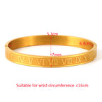 Roman Numerals Stainless Steel Bracelet B3357