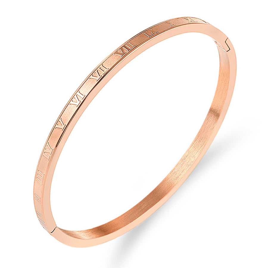 Roman Numerals Stainless Steel Bracelet B3357