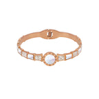 Shell Rhinestone Stainless Steel Bracelet B3389