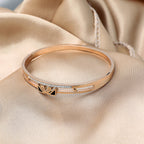 Swan Rhinestone Stainless Steel Bracelet B3402