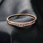 Swan Rhinestone Stainless Steel Bracelet B3402