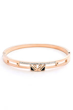 Swan Rhinestone Stainless Steel Bracelet B3402