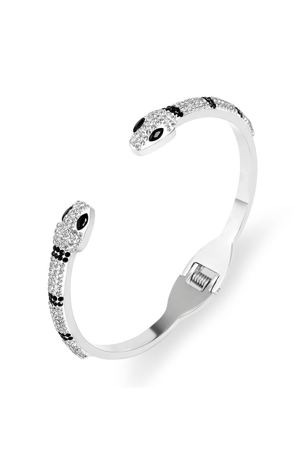 Snake Rhinestone Stainless Steel Bracelets B3408