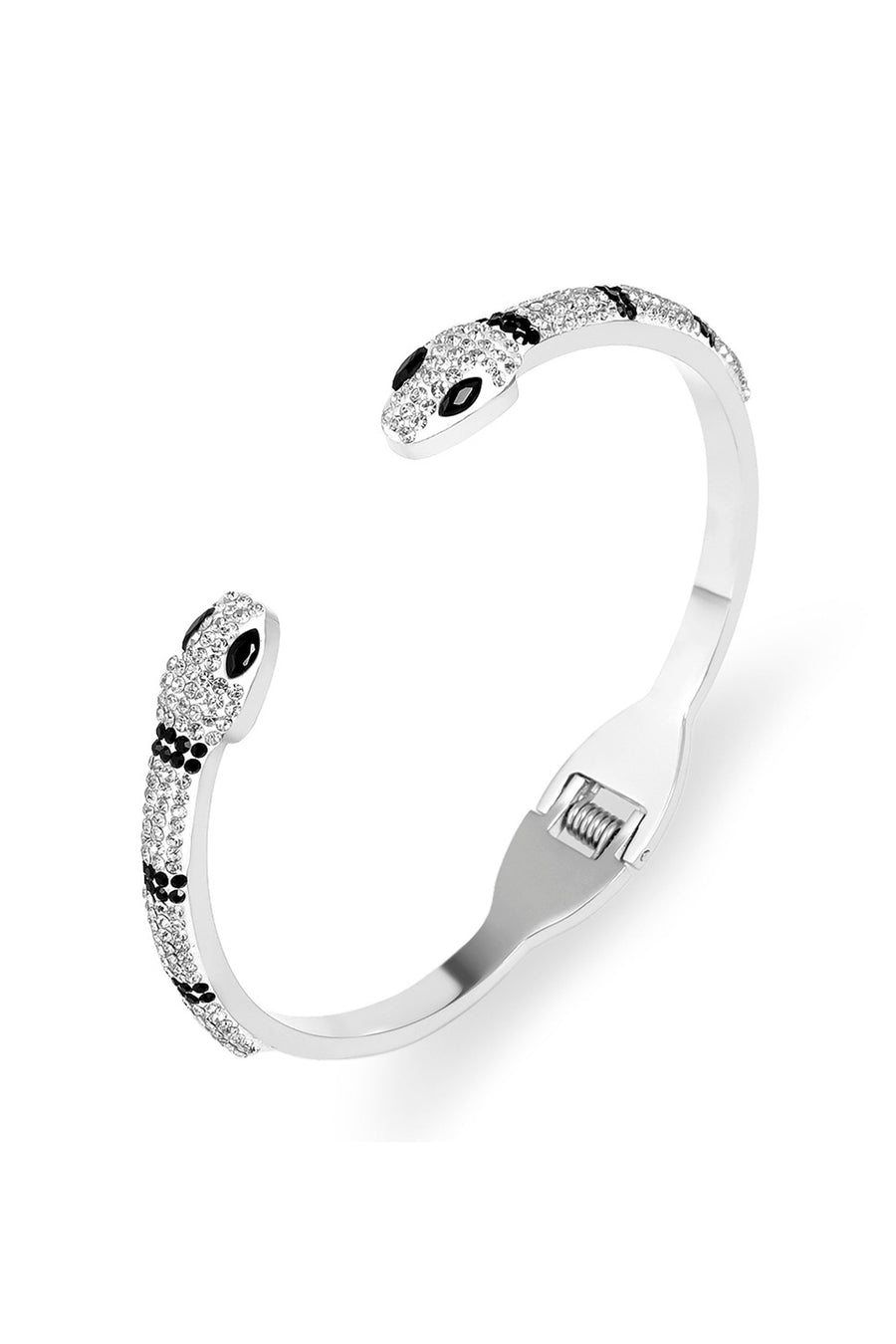 Snake Rhinestone Stainless Steel Bracelets B3408